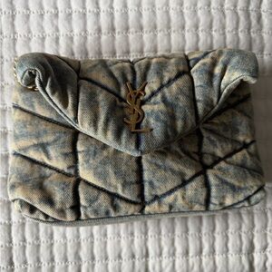 Yves Saint Laurent Tie-Dye Quilted Clutch